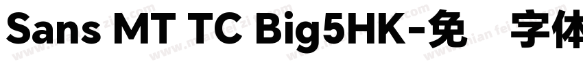 Sans MT TC Big5HK字体转换